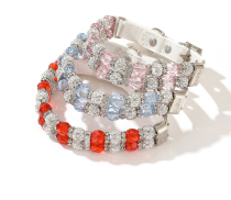 Out Dog Item Circle Small Dog Teddy Bears Bears Beauties Pearl Necklace with Pet Traction Kitty Photo Ornament