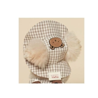 Кофейная шапка, с медвежатами