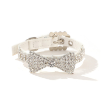 Butterfly Knots Dog Necklace Small Dog Teddy Bib Bear Beaume Doggie Diamond Cat Necklace Doggie Neckline Ornament