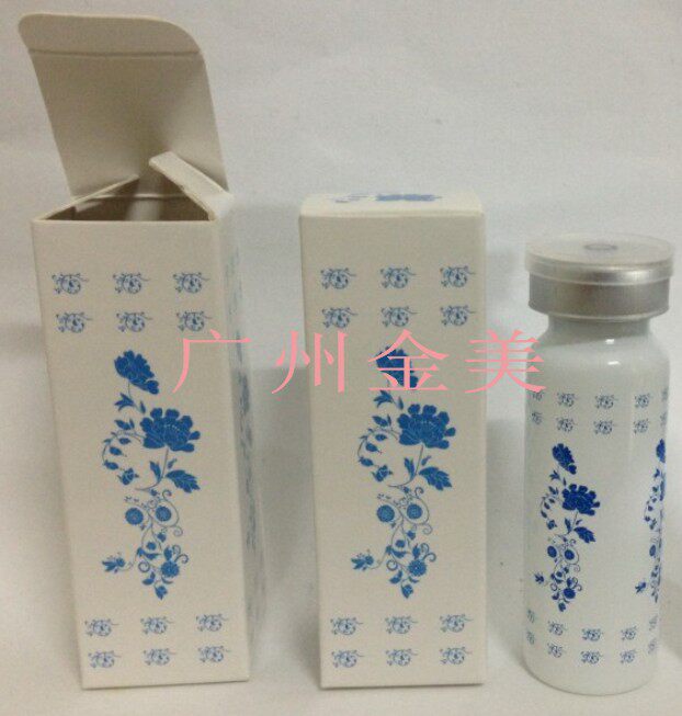 15 sprayed white vials screen printing blue and white porcelain carton oral liquid bottle sub-bottling tube bottle with cap