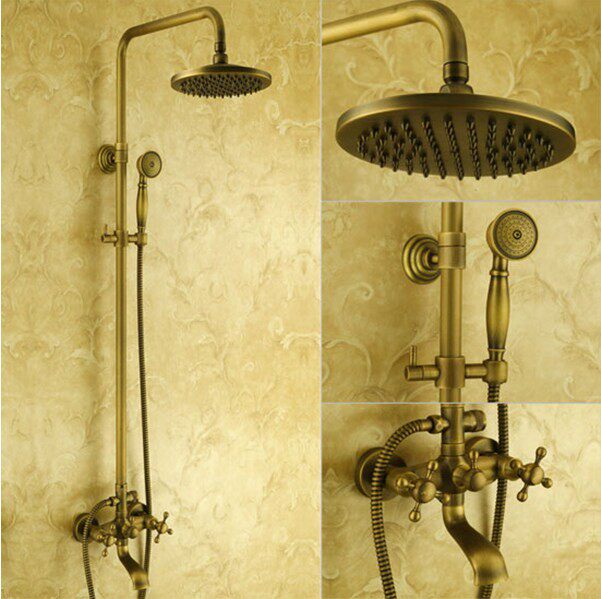D-B0060 Full Copper Antique and Distressed Drawings for Bronze Shower Faucet D-B0060