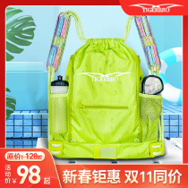 Dack tribal childrens swimming bag mens and womens wet and dry separation sports backpack multi-function waterproof storage swimsuit bag