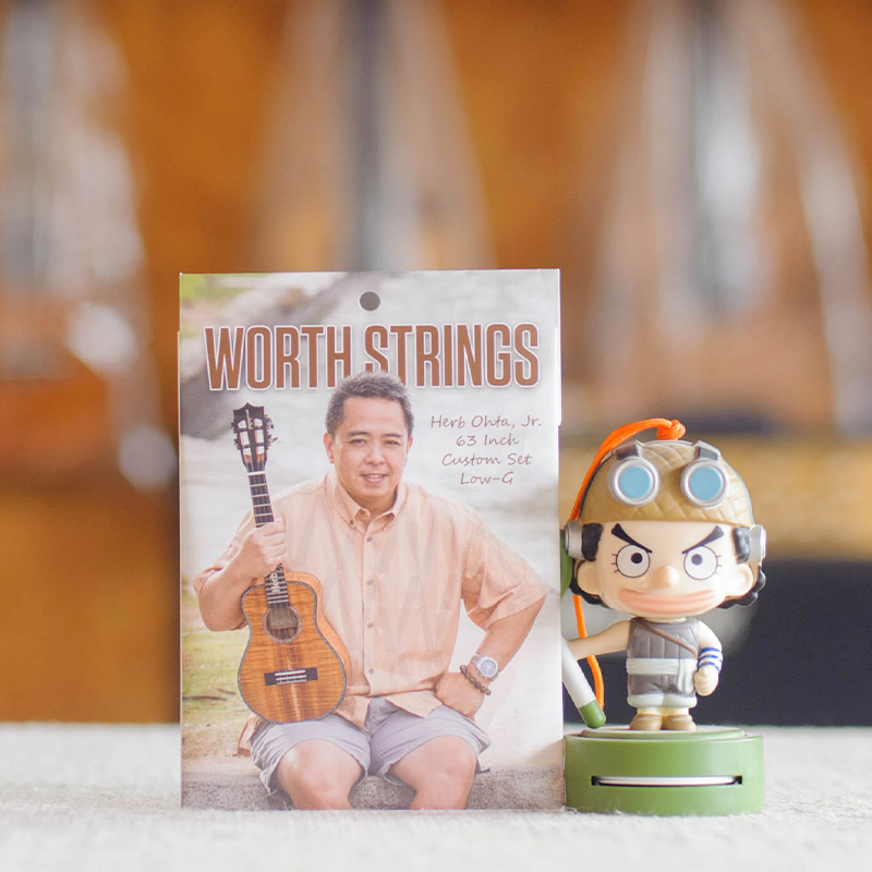 Nissan Worth Herb Ohta Transparent Carbon Strings Ukulele Neutral Low g Contains 2 Sets