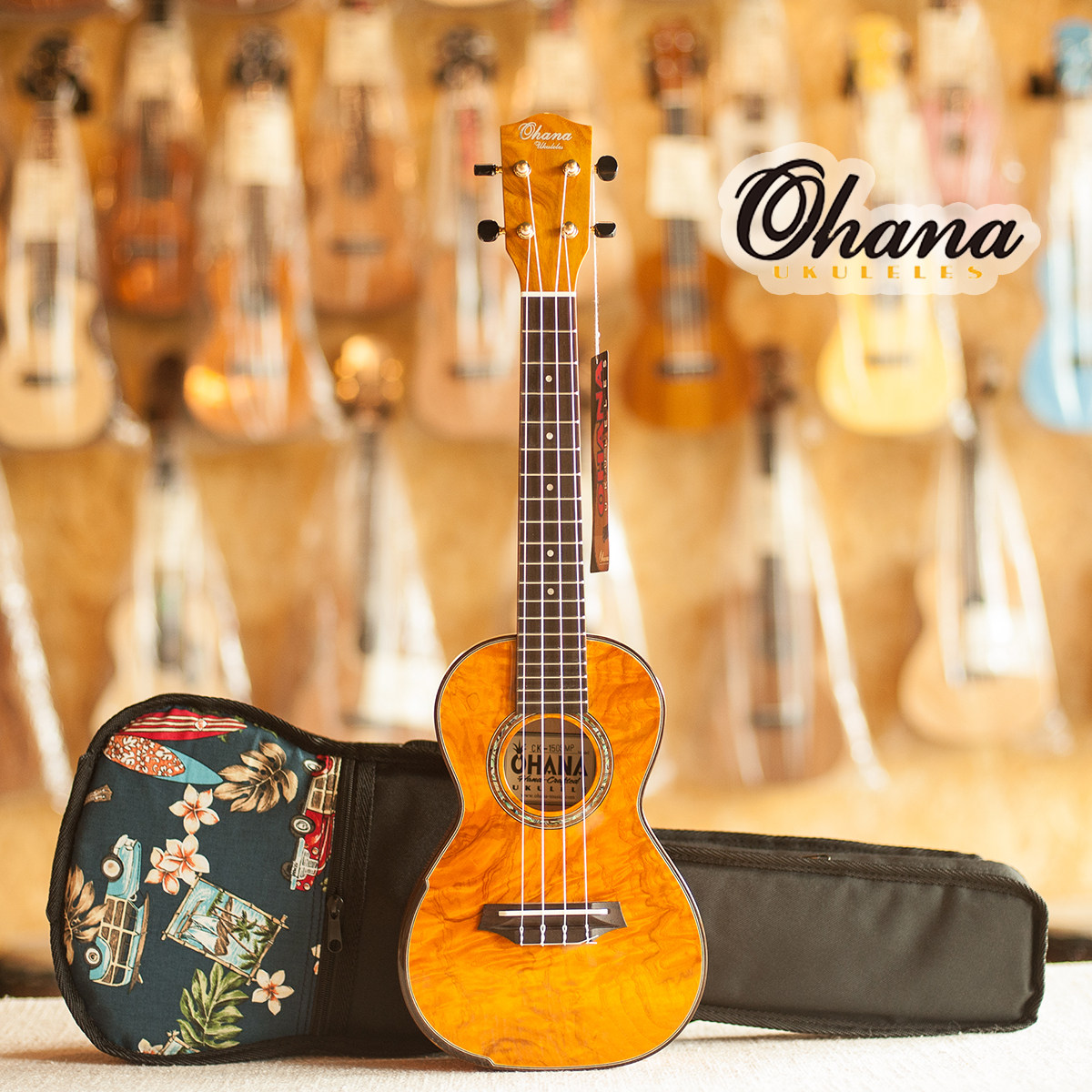 Bao Shunfeng American Ohana ukulele CK-150SMP 23 inch willow personality ukulele