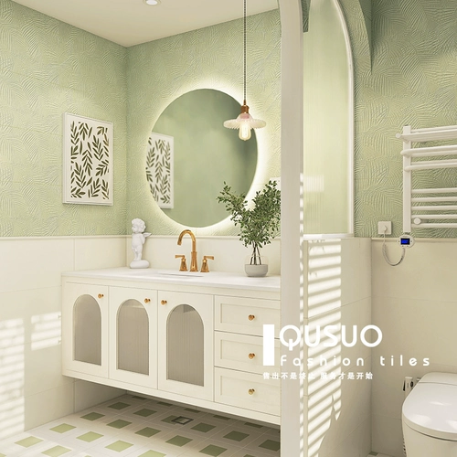 Французская туалетная плитка арт ретро маленький цветочный кирпичный кирпичный ванная комната кухонная стена кирпич туалетная плитка 300x600