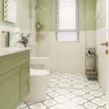 Funfu lulifang зеленая ванная комната для ванной плитка плитка Nordic Fresh Fresh Kitchen Balcony плитка туалетная плитка на стенах туалета