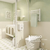 Французская туалетная плитка арт ретро маленький цветочный кирпичный кирпичный ванная комната кухонная стена кирпич туалетная плитка 300x600