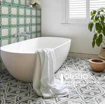 Fun Office Moroccan hexagonal flower mosaic mosaic Nordic bathroom tile kitchen balcony hexagonal small tiles