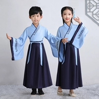 Синий широкий рукав (Spot Speed ​​Hair