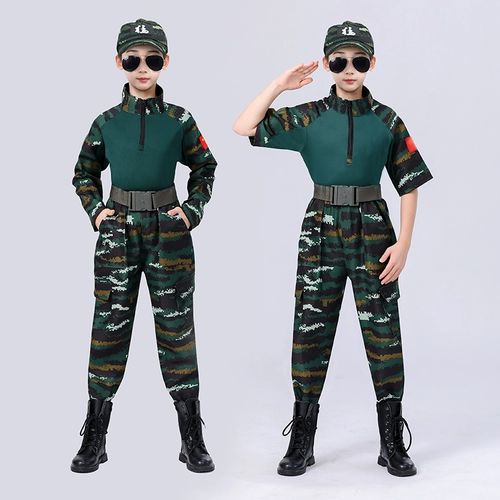 Детский камуфляжный осенний демисезонный комплект для мальчиков, костюм для школьников
