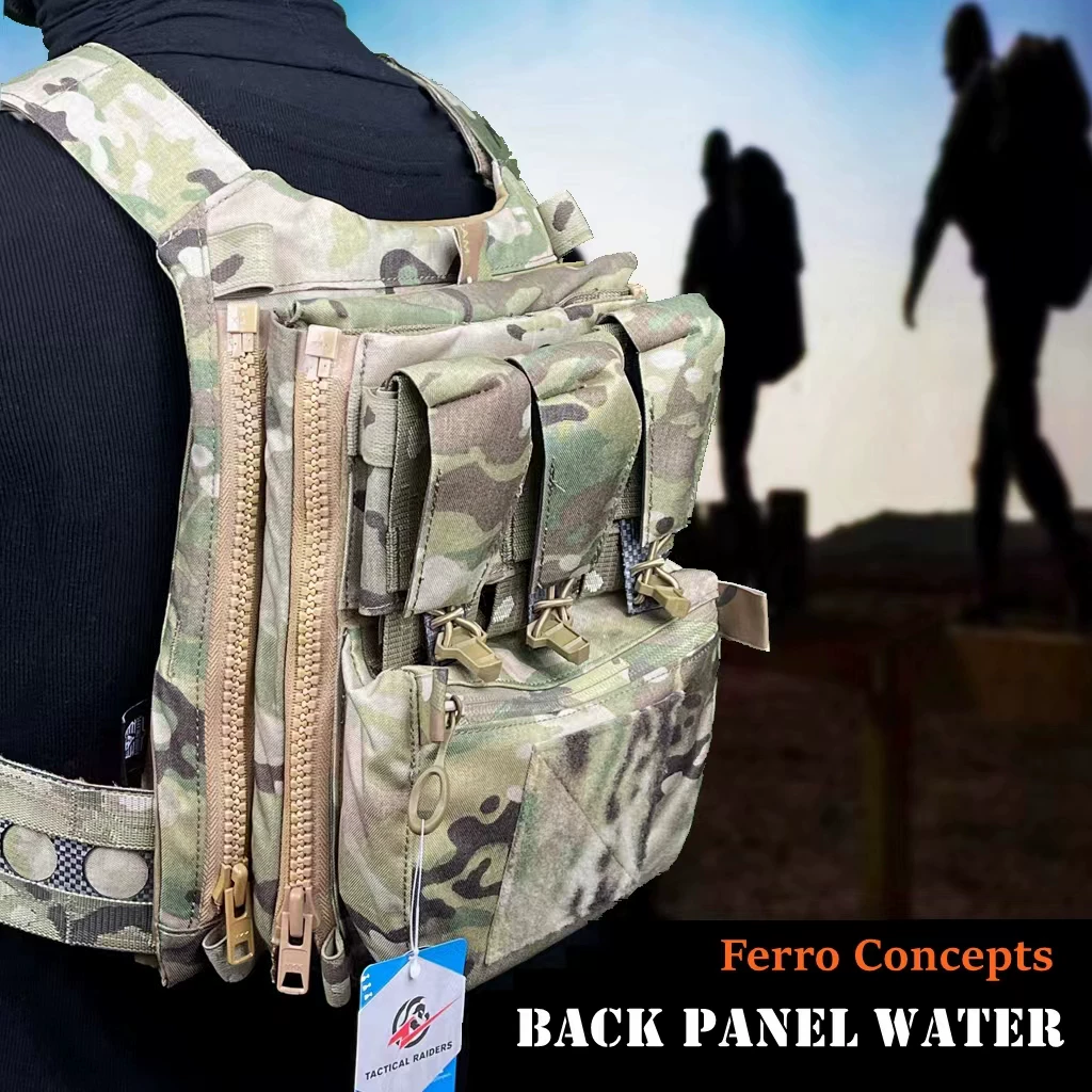 Panel trasero táctico con bolsa de agua
