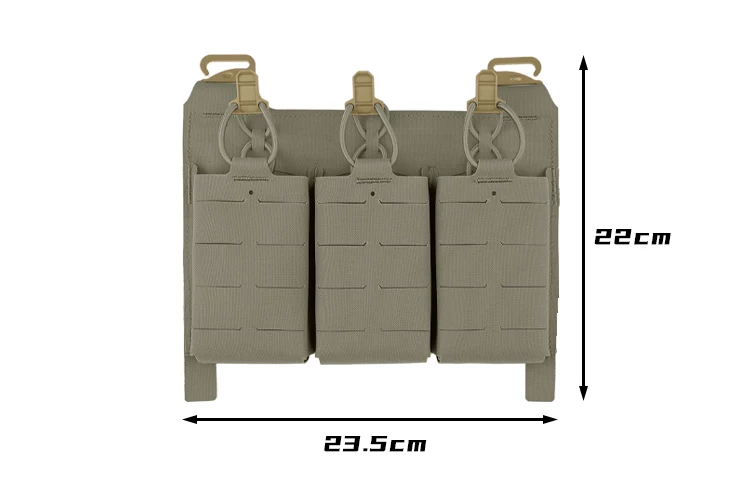 Panel frontal táctico K-T-A-R con láser y compartimentos