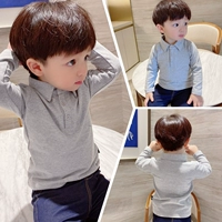 10470 серая одиночная рубашка поло