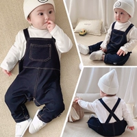 Комплект для раннего возраста для мальчиков, подтяжки, детское боди, детская одежда