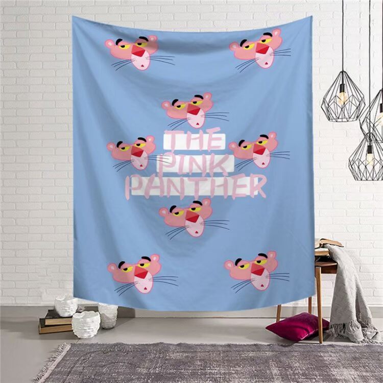 Lông cừu gửi ánh sáng Pink Leopard phòng ngủ trang trí tường phòng khách tấm thảm tường vải nền khăn trải bàn INS Bắc Âu tham trang tri