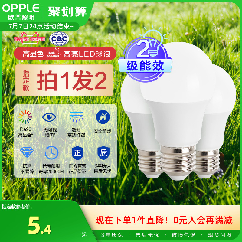 Op LED電球高演色省エネ家庭用および商業用高出力光源超高輝度E27電球E14ネジ