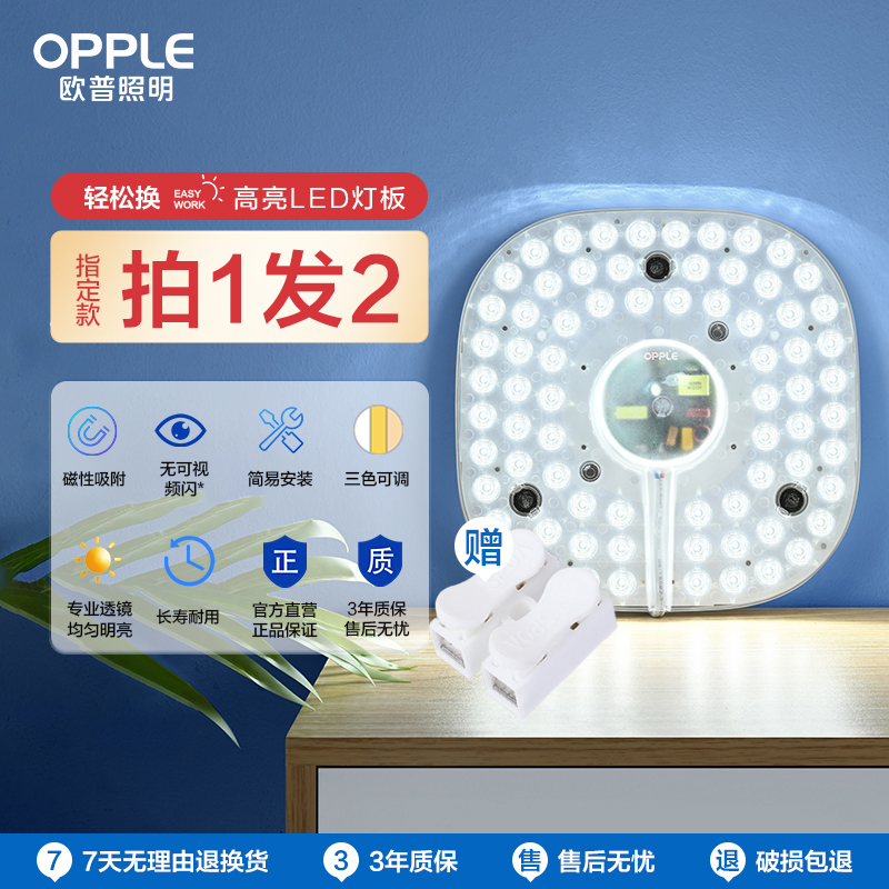 Op Lighting LEDシーリングランプランプパネル修正ラウンドランプパネル省エネ芯電球LEDランプパネルランプ芯