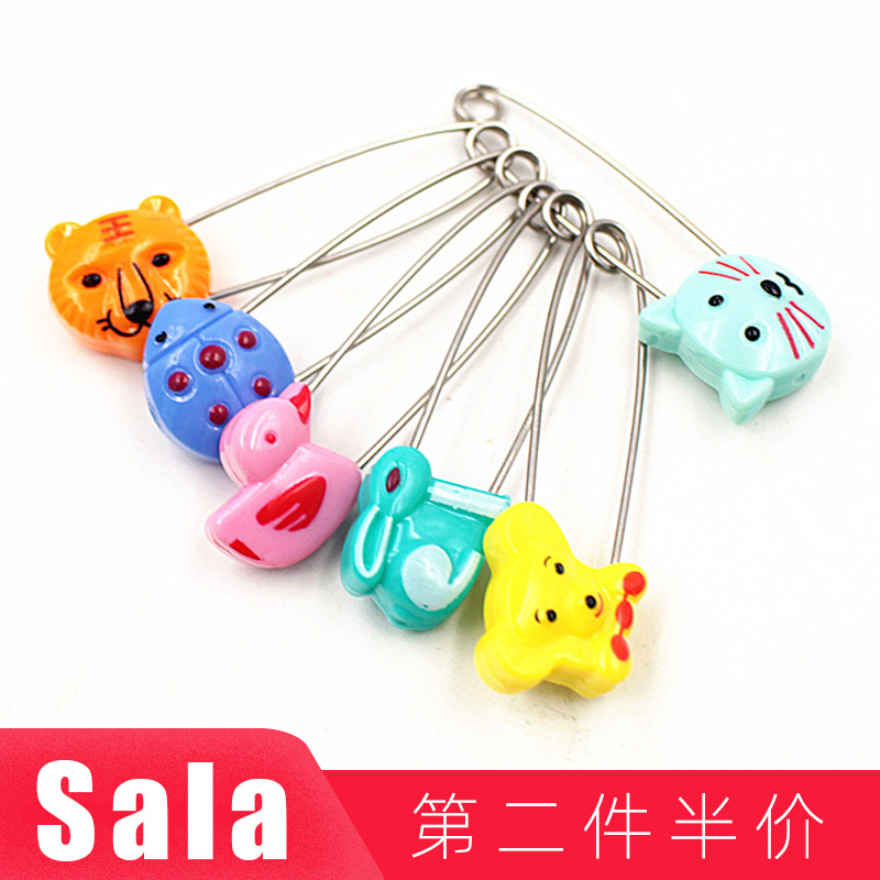 Pin Anti-rebound color safety baby closing needle hanging needle Small large insurance metal pin Baby diaper buckle needle