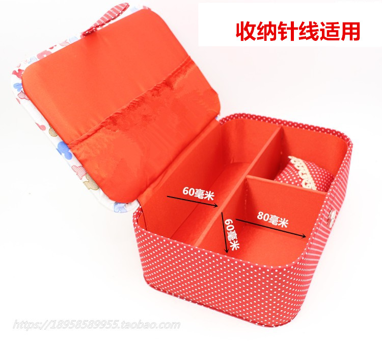Tay Túi kim chỉ nhà DIY trống lưu trữ băng hộp khâu may hộp mực với vải hoàn thiện may - Công cụ & phụ kiện Cross-stitch tranh chữ thập phong cảnh