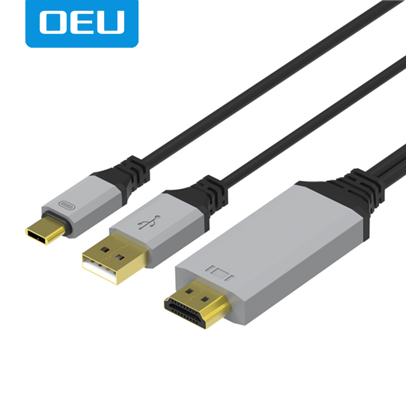 OEU transmission line 4K 60Hz HD Type-C turn HDMI mobile phone computer turn TV projection line applicable Samsung