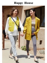 Happy House 2023 autumn and winter fashionable small fragrance woolen maternity vest jacket top maternity wear HH15335