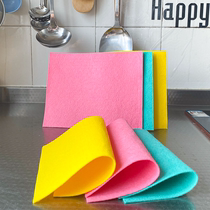 Dishcloth raffcloth not stained with oil dishcloth suction oil paper Baise cloth Guairab Home Kitchen water absorbent cannot be removed