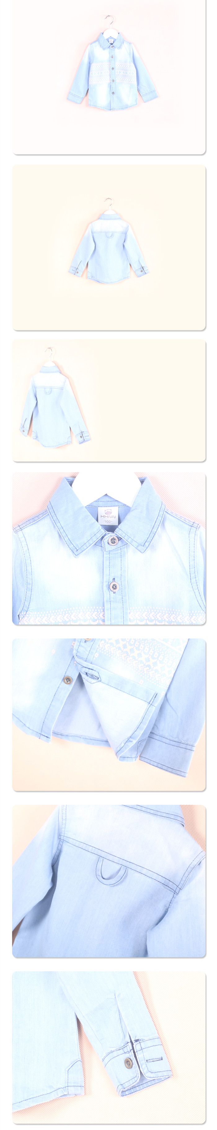 Chemise garcon à manche longue en toile - Ref 2082558 Image 23