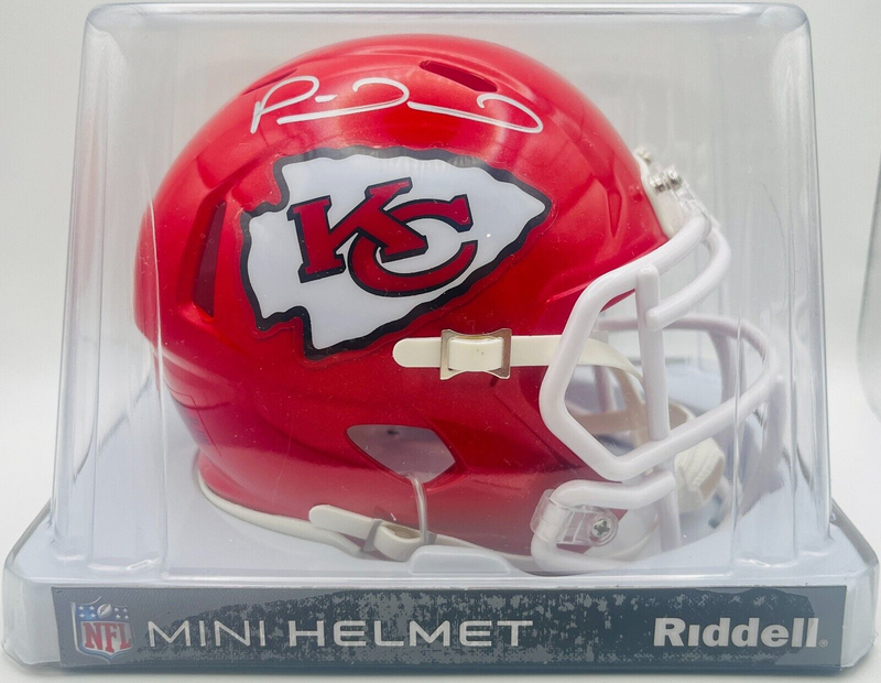 North American Sports Hall of Fame Nfl Football Kansas City Chiefs Mahomes Signed Helmet