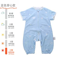 Zip style blue star