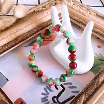 Special] Red cherry green banana Classic return natural colored jade bracelet fresh jewelry gift