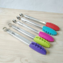 Stainless steel bread clip high temperature resistant silicone food clip household kitchen cake baking deli clip