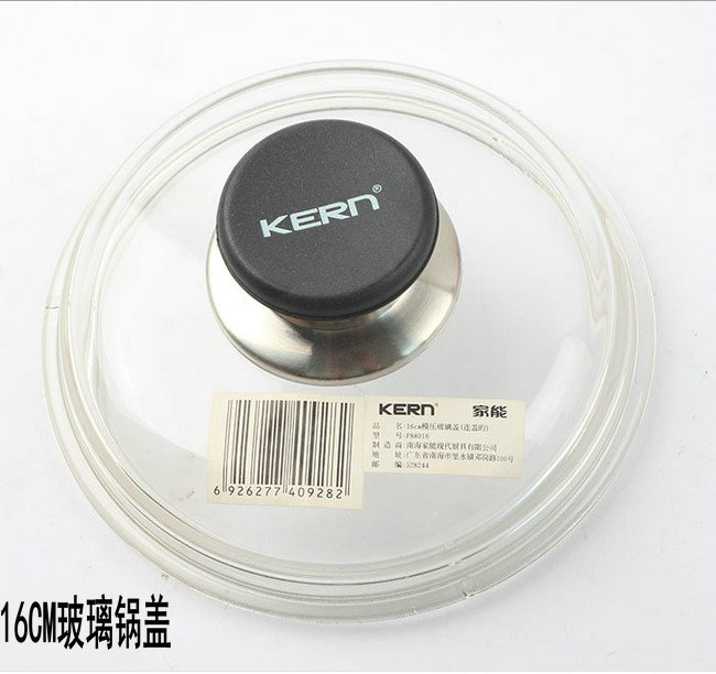 16 16 18 20CM glass lid explosion proof high boron silicon glass lid milk pan large bowl pot lid quality good-Taobao