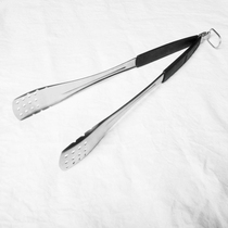 BBQ clip stainless steel food clip bread clip large kitchen fried food clip extended handle widened Chuck