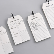 Creative stationery ring buckle schedule multi-function portable memo sheet
