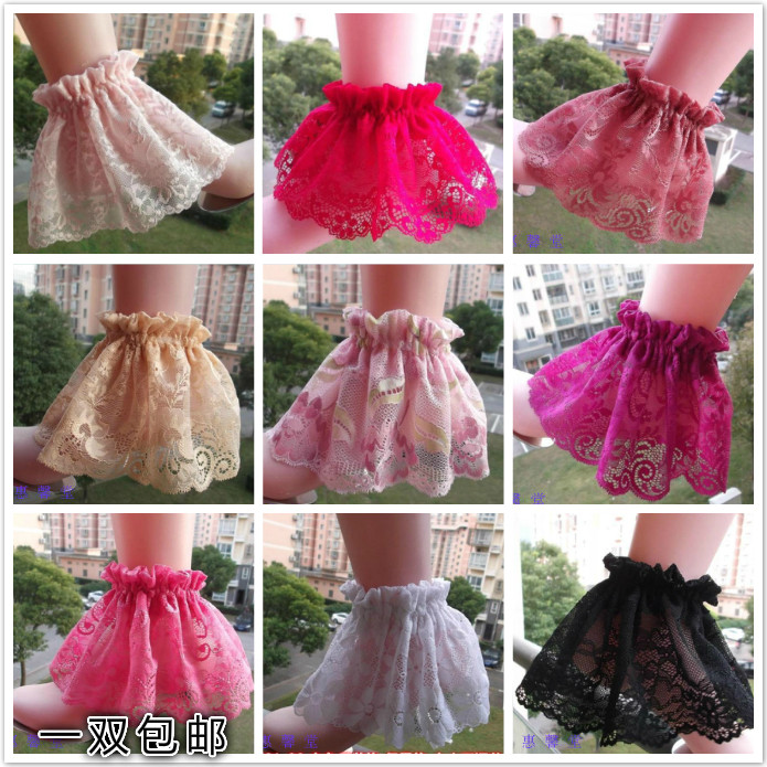 Korean version pink black cute fashion princess all-match lace beautiful leg socks set dancing socks set stage dance dress decoration