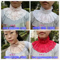 Korean version of the jade butterfly family 100 lap fake collar multiple seasons fake collar child lace sleeve head fake high collar circumference neck sleeve