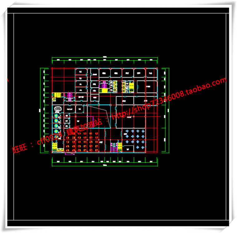 JZ094高层办公楼SU模型+cad图纸+效果图+排版-15