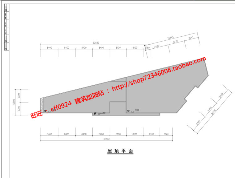 NO00451cad总图平面图纸效果图方案文本古镇商业街改造建筑...-21