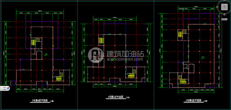 JZ070贵广办公园区设计 办公楼cad图纸SU模型 效果图-13