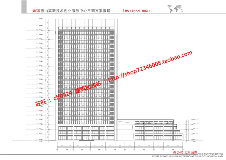 NO00417商务办公精装公寓cad平立剖效果图文本资料高层酒店...-21