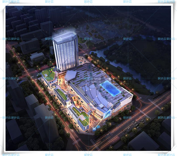 TU00808商业综合体设计及高层办公cad+su+文本+效果图+多媒-5