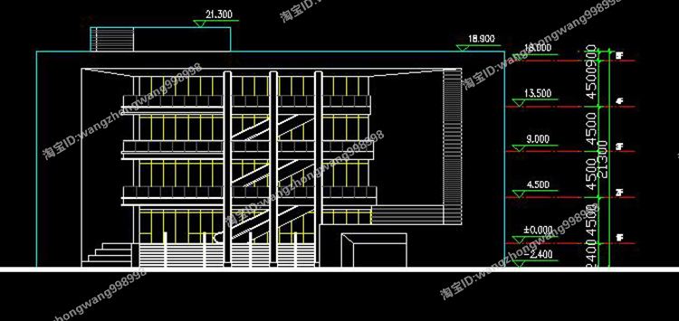 TU03000大学学校食堂建筑设计CAD平立剖面+SU模型+方案文本-7