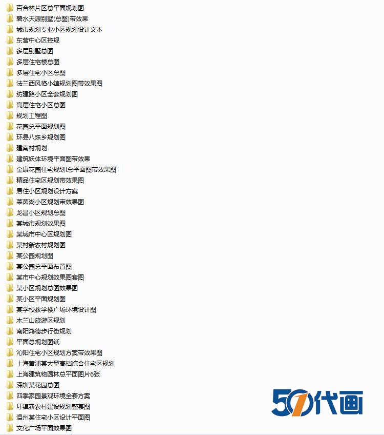 TU03015住宅小区cad总图户型+su模型+效果图居住区规划-3