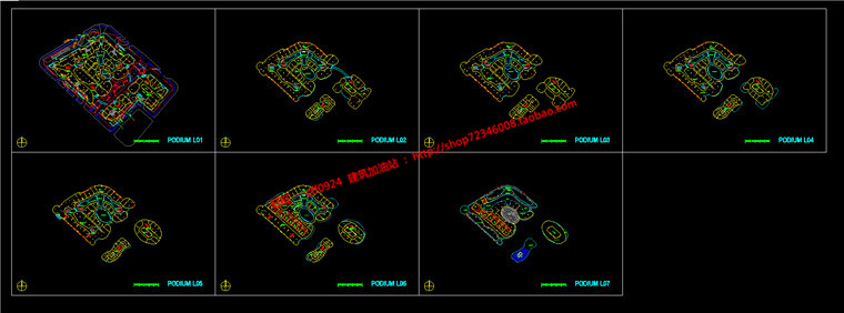 NO00011商业综合体建筑方案设计su模型+cad图纸-8