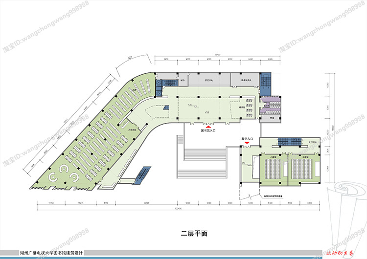 TU03003图书馆建筑景观设计全套CAD图纸 方案文本 SU模型-20