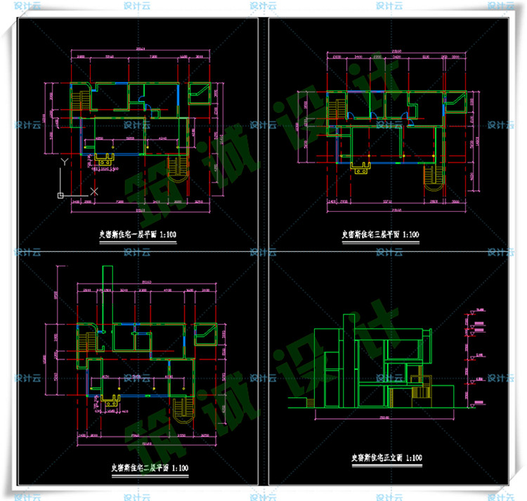 TU00015史密斯住宅/别墅 SU+CAD+PPT 理查德middot;迈耶 大师-5