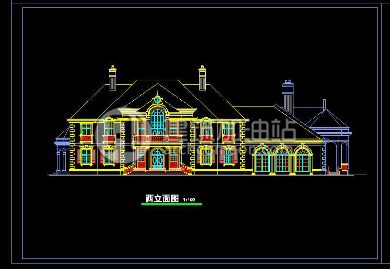 欧式全套别墅 整套设计 SU模型 CAD图纸 Sketchup模型 效果图JZ015-12