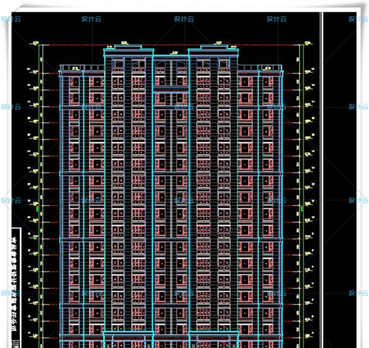 TU00103欧式高层住宅、多层住宅欧式建筑设计和CAD+SU模型-16