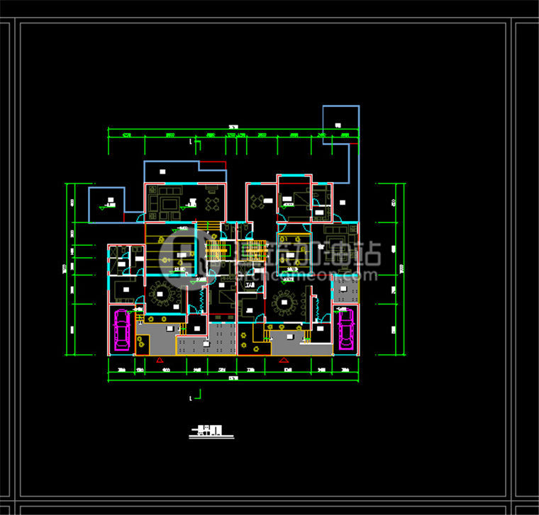 现代风格别墅 独栋别墅建筑方案设计 山地别墅su模型和cad...-8