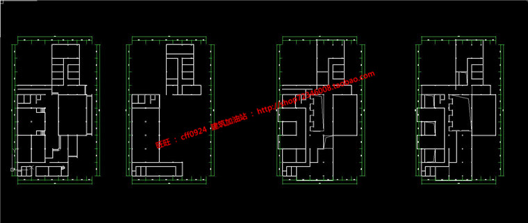 NO01853图书预览中心阅读室建筑方案cad图纸su模型展板-7